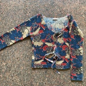 PRADA Cashmere front tie sweater